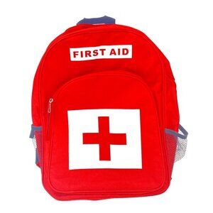 New Medical First Responder Red First Aid Backpack, Emergency Prep, New